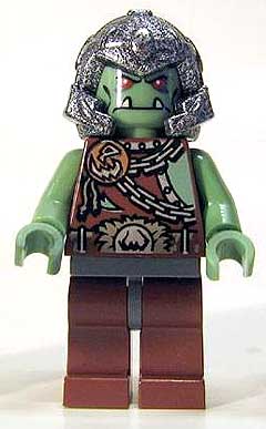 Preowned LEGO® Minifigure – Castle cas368 Fantasy Era Troll Warrior 3