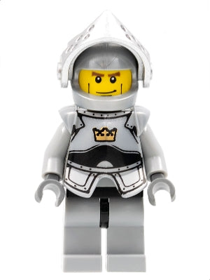 Preowned LEGO® Minifigure – Castle cas379 Fantasy Era Crown Knight Plain w/Breastplate Helm