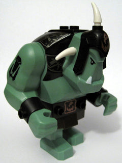Preowned LEGO® Minifigure – Castle cas424 Fantasy Era Troll Sand Green w/Black Armor