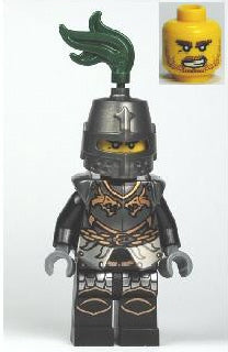 Preowned LEGO® Minifigure – Castle cas462 Kingdoms Dragon Knight Armor w/Chain Helmet Close