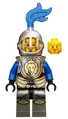 Preowned LEGO® Minifigure – Castle cas523 Castle Kings Knight Armor w/Lion Head w/Crown Hel