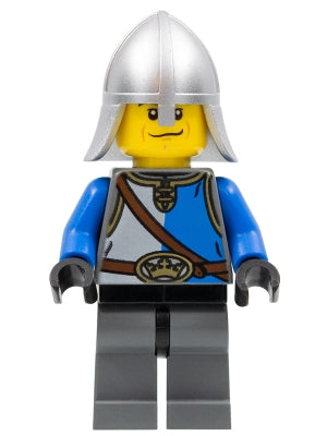 Preowned LEGO® Minifigure – Castle cas530 Castle Kings Knight Blue and White w/Chest Strap