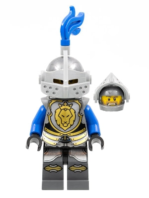Preowned LEGO® Minifigure – Castle cas532 Castle Kings Knight Armor w/Lion Head w/Crown Hel