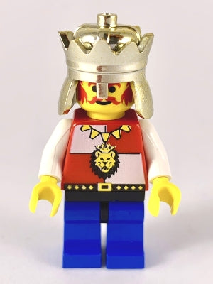 Preowned LEGO® Minifigure – Castle cas552 Royal Knights King Chrome Gold Crown Lion Crest B