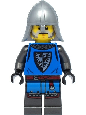 Preowned LEGO® Minifigure – Castle cas554 Black Falcon Male Pearl Dark Gray Detailed Legs F