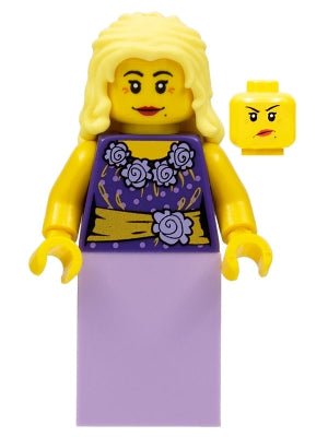 Preowned LEGO® Minifigure – Minifigures col265 Musician Female Blouse w/Gold Sash and Flowe