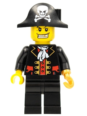 Preowned LEGO® Minifigure – Minifigures col281 Pirate Captain Black Vest