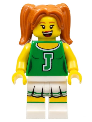 Preowned LEGO® Minifigure – Minifigures col306 Green Cheerleader
