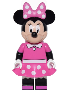 Preowned LEGO® Minifigure – Disney Series 1 dis011 Minnie Mouse Disney Series 1