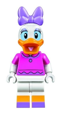 Preowned LEGO® Minifigure – Disney dis021 Daisy Duck Dark Pink Top
