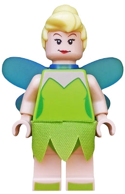 Preowned LEGO® Minifigure – Disney dis022 Tinker Bell Minifigure Trans-Medium Blue Fairy Wi