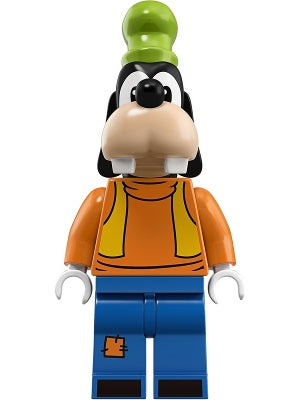 Preowned LEGO® Minifigure – Disney dis044 Goofy Turtleneck Top and Bright Light Orange Vest