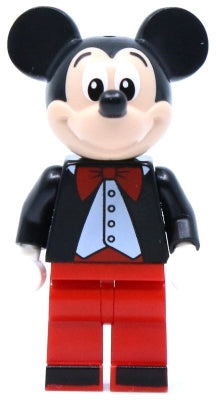 Preowned LEGO® Minifigure – Disney dis057 Mickey Mouse Tuxedo Jacket Red Bow Tie
