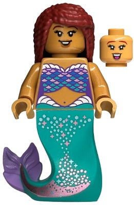 Preowned LEGO® Minifigure – Disney dis110 Ariel Mermaid (Medium Nougat) Minifigure