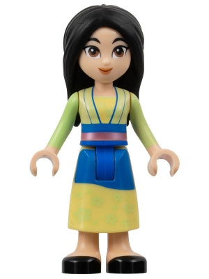 Preowned LEGO® Minifigure – Disney dis124 Mulan Yellowish Green and Bright Light Yellow Rob