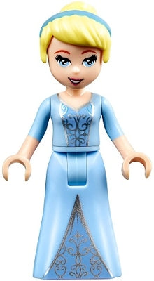 Preowned LEGO® Minifigure – Disney dp051 Cinderella Two-Colored Dress and Brown Eyebrows