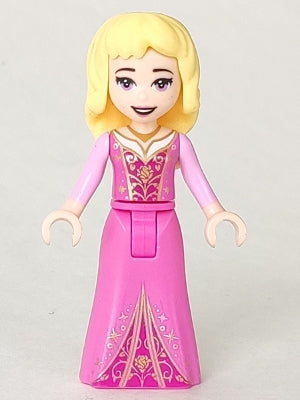Preowned LEGO® Minifigure – Disney dp064 Aurora Open Mouth w/Roses on Dress