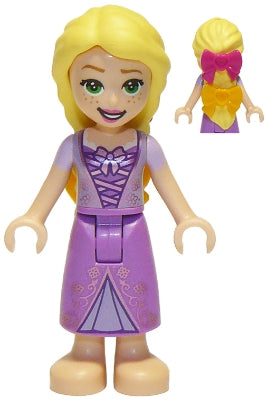 Preowned LEGO® Minifigure – Disney dp103 Rapunzel Mini Doll Bright Light Orange and Magenta