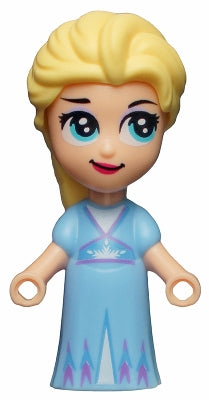 Preowned LEGO® Minifigure – Disney dp110 Elsa Micro Doll Bright Light Blue Dress