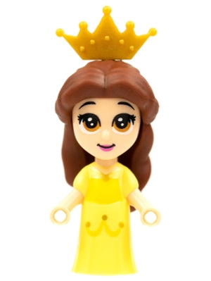 Preowned LEGO® Minifigure – Disney dp122 Belle Micro Doll Pearl Gold Tiara