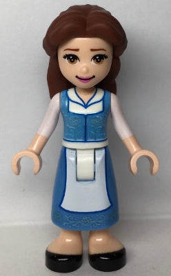 Preowned LEGO® Minifigure – Disney dp128 Belle Medium Blue Dress Closed Mouth Smile
