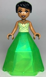 Preowned LEGO® Minifigure – Disney dp145 Tiana Diamond Dress Container Bottom