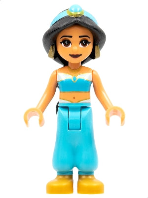 Preowned LEGO® Minifigure – Disney dp148 Jasmine Pearl Gold Shoes Plain Top