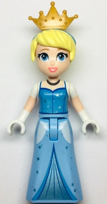 Preowned LEGO® Minifigure – Disney dp168 Cinderella Bright Light Blue and Metallic Light Bl