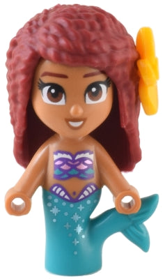 Preowned LEGO® Minifigure – Disney dp178 Ariel Mermaid (Medium Nougat) Micro Doll Bright Li