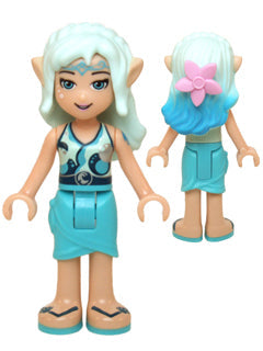 Preowned LEGO® Minifigure – Elves elf002a Naida Riverheart Bright Pink Flower