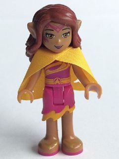 Preowned LEGO® Minifigure – Elves elf007 Azari Firedancer Magenta w/Cape