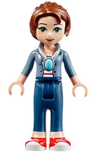 Preowned LEGO® Minifigure – Elves elf044 Emily Jones Sand Blue Jacket Dark Blue Trousers