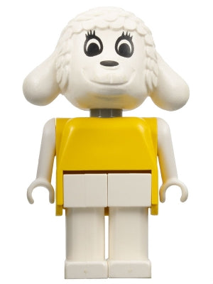 Preowned LEGO® Minifigure – Fabuland fab7d Lamb Lucy Lamb (Nurse) Yellow Top White Eyes Eye