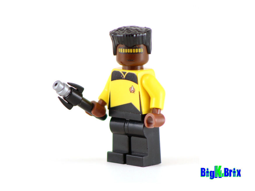 GEORDI LaFORGE Custom Printed on LEGO® Minifigure Star Trek