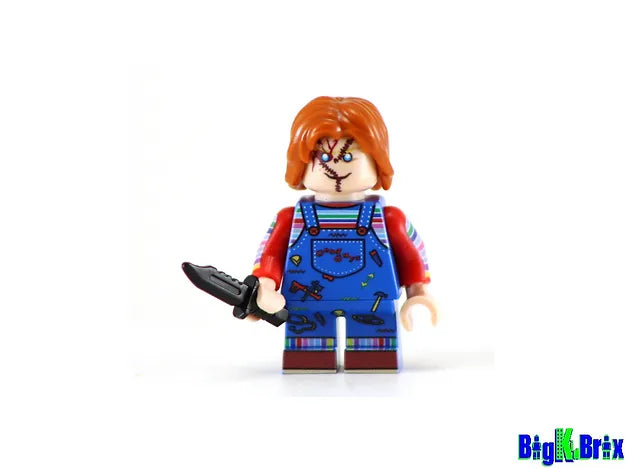 CHUCKY Custom Printed on LEGO® Minifigure HORROR