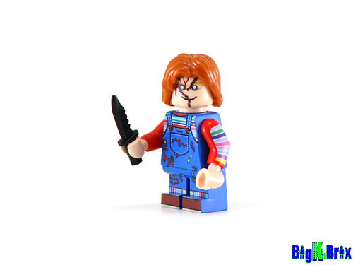 CHUCKY Custom Printed on LEGO® Minifigure HORROR