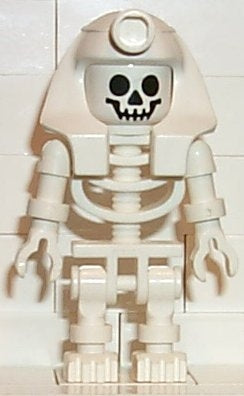 LEGO® Minifigure Adventurers gen007 Skeleton w/Standard Skull White Mummy Headdr