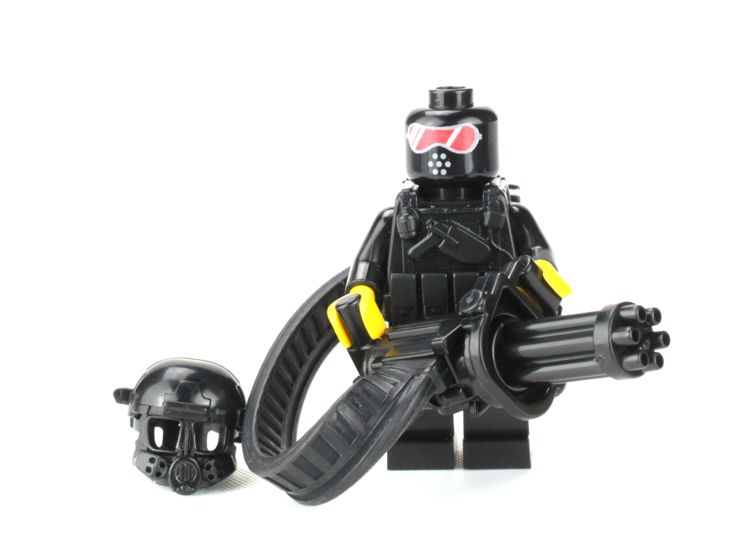 Battle Bricks Heavy Gunner Minigun Soldier Minifigure New