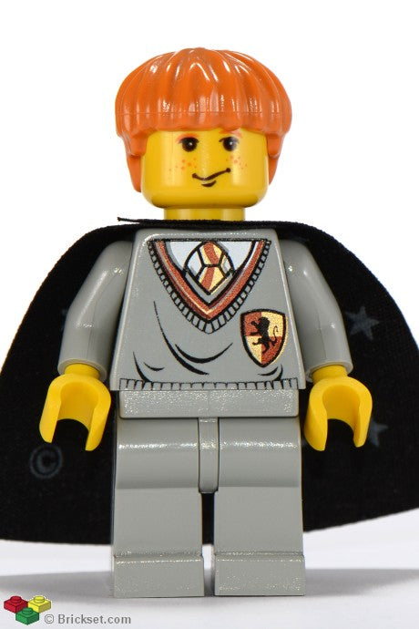 LEGO® Minifigure Harry Potter hp007 Ron Weasley Gryffindor Shield Torso Black Ca