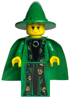 Preowned LEGO® Minifigure – Harry Potter hp022 Professor Minerva McGonagall Green Robe and
