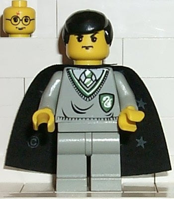 Preowned LEGO® Minifigure – Harry Potter hp026 Gregory Goyle Light Gray Slytherin Sweater a