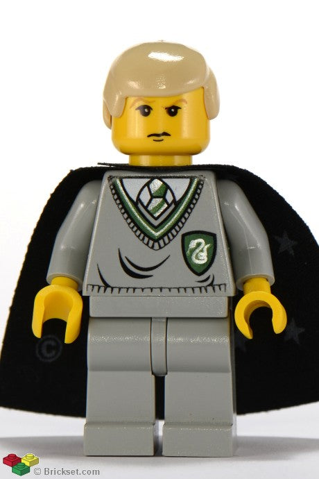 Preowned LEGO® Minifigure – Harry Potter hp040 Draco Malfoy Slytherin Torso Black Cape w/St