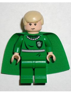 Preowned LEGO® Minifigure – Harry Potter hp053 Draco Malfoy Green Quidditch Uniform Light N