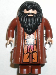 Preowned LEGO® Minifigure – Harry Potter hp061 Rubeus Hagrid Reddish Brown Topcoat (Light N