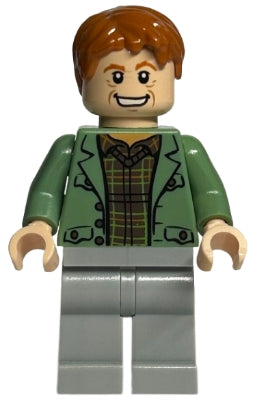 Preowned LEGO® Minifigure – Harry Potter hp089 Arthur Weasley Sand Green Open Jacket Light