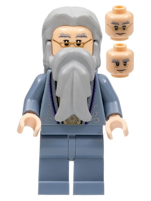 Preowned LEGO® Minifigure – Harry Potter hp099 Albus Dumbledore Sand Blue Outfit w/Silver E