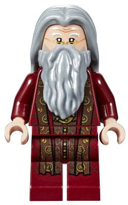 Preowned LEGO® Minifigure – Harry Potter hp147 Albus Dumbledore Dark Red Robe Light Bluish