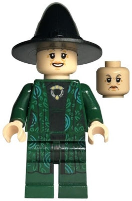 Preowned LEGO® Minifigure – Harry Potter hp152 Professor Minerva McGonagall Dual Sided Head