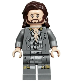 Preowned LEGO® Minifigure – Harry Potter hp174 Sirius Black Dark Brown Hair Dark Bluish Gra