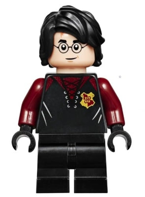 Preowned LEGO® Minifigure – Harry Potter hp176 Harry Potter Black and Dark Red Uniform Medi